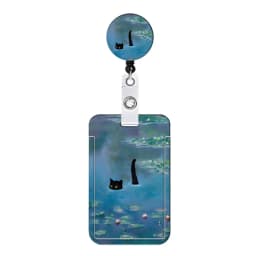 Flower Id Badge Holder With Badge Reel Retractable Card Holder Keychain Name Badge Identification Card Sleeve Clip Easy To Pull