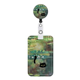 Flower Id Badge Holder With Badge Reel Retractable Card Holder Keychain Name Badge Identification Card Sleeve Clip Easy To Pull