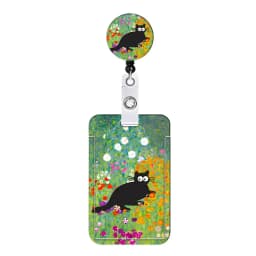 Flower Id Badge Holder With Badge Reel Retractable Card Holder Keychain Name Badge Identification Card Sleeve Clip Easy To Pull