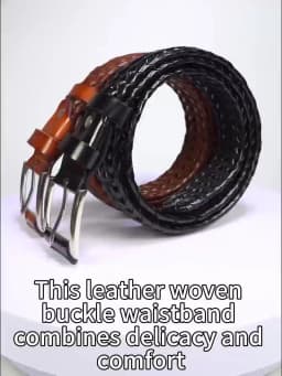 Men's Sports Hollow Woven Belt, Leather Pants Jeans Belt, Ideal Choice For Gifts