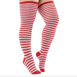1 Pair Plus Size Thigh High Compression Socks Up To 200lb Striped Over Knee Long Boot Stockings Leg Warmers for Cosplay,Sports