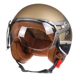 2024 NEW Vintage Motorcycle Helmet Jet Unisex DOT Certification 3/4 Helmet Retro Half Open Helmet Motorcycle Scooter Casco