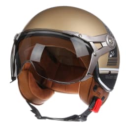 2024 NEW Vintage Motorcycle Helmet Jet Unisex DOT Certification 3/4 Helmet Retro Half Open Helmet Motorcycle Scooter Casco