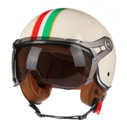 2024 NEW Vintage Motorcycle Helmet Jet Unisex DOT Certification 3/4 Helmet Retro Half Open Helmet Motorcycle Scooter Casco
