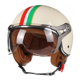 2024 NEW Vintage Motorcycle Helmet Jet Unisex DOT Certification 3/4 Helmet Retro Half Open Helmet Motorcycle Scooter Casco