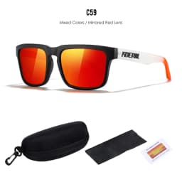 2026 Kdeam High Quality Polarized Sunglasses for Men Women Fashion Unisex Brand Trendy Outdoor Eyewear For Couple Red Lens