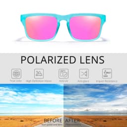 2026 Kdeam High Quality Polarized Sunglasses for Men Women Fashion Unisex Brand Trendy Outdoor Eyewear For Couple Red Lens