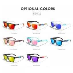 2026 Kdeam High Quality Polarized Sunglasses for Men Women Fashion Unisex Brand Trendy Outdoor Eyewear For Couple Red Lens