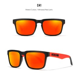 2026 Kdeam High Quality Polarized Sunglasses for Men Women Fashion Unisex Brand Trendy Outdoor Eyewear For Couple Red Lens