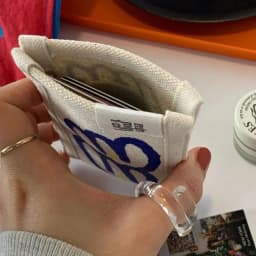Cute Dual Layer Graffiti Card Holder Canvas Anti-degaussing Bus Card Cover Floral Printed Mini Purse Credit Card Protector