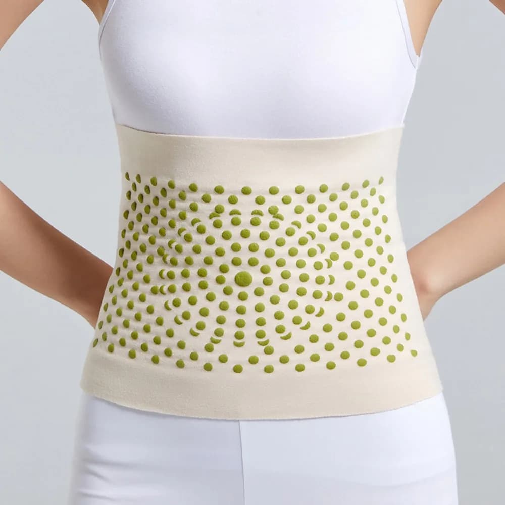 Hot Mugwort Therapy Waist Support Belt Self-Heating Waist Support Belt Lower Back Support Thin Soft Kidney Fixation Belt