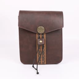 Renaissance Medieval Belt Skirt Hiking Viking Horn Design Leather Cover for Sword Frog Accessory