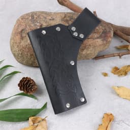 Renaissance Medieval Belt Skirt Hiking Viking Horn Design Leather Cover for Sword Frog Accessory
