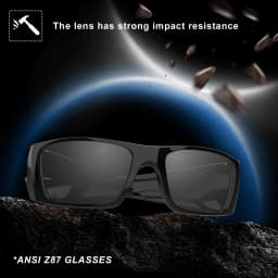 MAXJULI Z87 Men's Sunglasses TR90 Ultralight UV400 Protection Oversized Sports Driving Glasses for Big Wide Heads Z8236