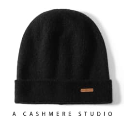 Women Hats 2024 Winter New 100% Cashmere Knitted Headgears Soft Warm Hat Outdoor Casual Thicken Girl Cap High Quality Lady Cap