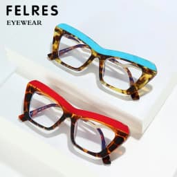 Fashion Brand Designer Colorful Small Frame Reading Glasses Retro Cat Eye Trend Eyeglasses Prescription Women Presbyopic Glasses