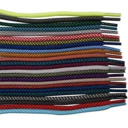 1 Pair 5MM Round Shoe Laces High Quality Durable Round Two-Tone Mixed Color Shoe Laces for Sport Shoelaces Rope 90/120/150/180cm