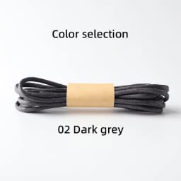 HIBERNI Round Cotton Waxed Shoelaces Black Gray Blue 60/70/80/90/100/120/140/160/180cm for Work Boots for Men Laces Accessories