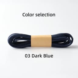 HIBERNI Round Cotton Waxed Shoelaces Black Gray Blue 60/70/80/90/100/120/140/160/180cm for Work Boots for Men Laces Accessories