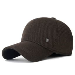 Mens Winter Baseball Cap with Ear Flaps, Baseball Winter Hats with Ear Flaps for Men Outdoor Walk Running Adjustable Size