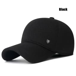 Mens Winter Baseball Cap with Ear Flaps, Baseball Winter Hats with Ear Flaps for Men Outdoor Walk Running Adjustable Size