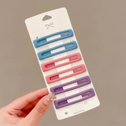6Pcs Fashion Practical Versatile Morandi Color BB Hairpin Hair Side Clips For Women Girls Hair Accessories