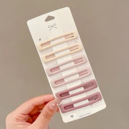 6Pcs Fashion Practical Versatile Morandi Color BB Hairpin Hair Side Clips For Women Girls Hair Accessories