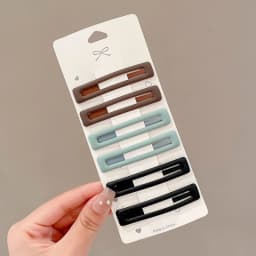 6Pcs Fashion Practical Versatile Morandi Color BB Hairpin Hair Side Clips For Women Girls Hair Accessories