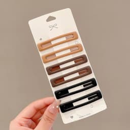 6Pcs Fashion Practical Versatile Morandi Color BB Hairpin Hair Side Clips For Women Girls Hair Accessories