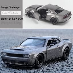 1:32 Simulation 1970 Dodge Charger Alloy Sports Car Model Pull Back Luxury Car Toy Gift Ornaments