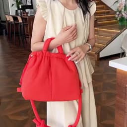 New Korean Fashion Fabric Shoulder Bag Soft Dacron Crossbody Bag Mini Tote Purses for Women Underarm Bags Handbags and Purses