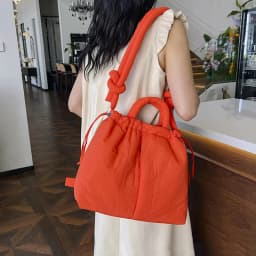 New Korean Fashion Fabric Shoulder Bag Soft Dacron Crossbody Bag Mini Tote Purses for Women Underarm Bags Handbags and Purses