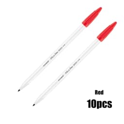 10Pcs Skin Marker Pen Kits Sterilized Package With Ruler Eyelash Extension Tool For Tattoo Piercing Scribe Skin Marker Pen
