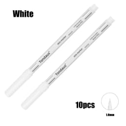 10Pcs Skin Marker Pen Kits Sterilized Package With Ruler Eyelash Extension Tool For Tattoo Piercing Scribe Skin Marker Pen