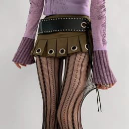 Women Sexy Lace Fishnet Pantyhose Lolita Style Hollow Out Design Red Silk Stockings JK High Waist Striped Tights Christmas Gifts