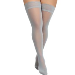 FREEAUCE Oversize Women Plus Size Black Lace Top Stay Up Anti-slip Over Thigh Knee High Elastic Sexy Fishnet Long Sock Stockings