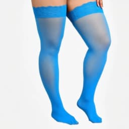 FREEAUCE Oversize Women Plus Size Black Lace Top Stay Up Anti-slip Over Thigh Knee High Elastic Sexy Fishnet Long Sock Stockings