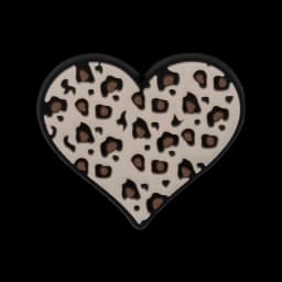 1/23PCS Leopard Print Shoe Charms Cute Heart Cow Lipstick Shoe Accessories for Women Sneaker Clog Buckle Pin Shoe Decorations