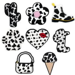 1/23PCS Leopard Print Shoe Charms Cute Heart Cow Lipstick Shoe Accessories for Women Sneaker Clog Buckle Pin Shoe Decorations