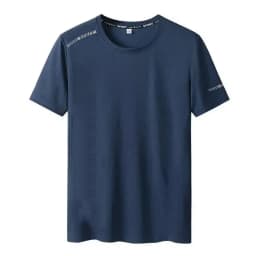Summer T-shirt Men's 6XL7XL Large Size Ice Silk Short-sleeved Outdoor Leisure Sports Breathable Quick-drying Running Fitness Top