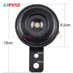 Universal Scooter Horn 6V 12V 24V 36V 48V 60V 72V E-Bikes Motorcycle Electric Horn Kits 110db Waterproof Round Loud Horn Speaker