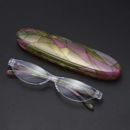Floral Small Oval Reading Glasses with Case Vintage Anti Blue Light Eyewear Women Men Spring Hinge Computer Readers Eyeglasses