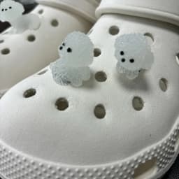 4Pcs/Set Luminescence 3D Cute Puppy Shoe Decoration Diy Shoes Charms Used For Clogs Sandals Perfect For Holiday Xmas Gifts