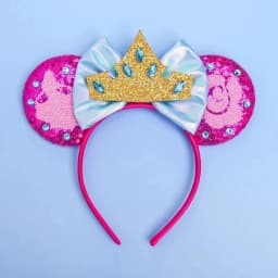 Beauty and Beast Baby Headbands Girls Belle Hair Accessories Enchanted Rose Ear Hairband Kid Crown Bow Headwear Baby Photography