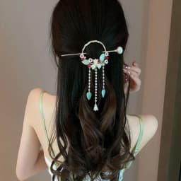 Chinese Style New Headwear Floral Hair Sticks for Women Tassel Hairpin Modern Hanfu Style Hair Clip Female Hair Accessories