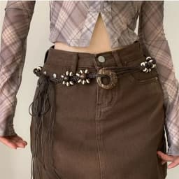New Butterfly Tassel Waist Chain Y2K Trendy Bohemian Belt Summer Beach Accessories Vintage Flower Bohemian Belt