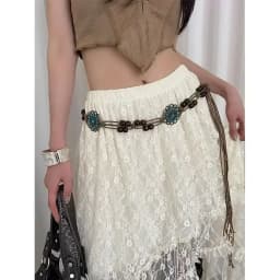 New Butterfly Tassel Waist Chain Y2K Trendy Bohemian Belt Summer Beach Accessories Vintage Flower Bohemian Belt