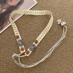 New Butterfly Tassel Waist Chain Y2K Trendy Bohemian Belt Summer Beach Accessories Vintage Flower Bohemian Belt