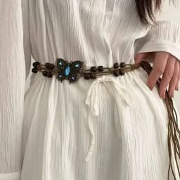 New Butterfly Tassel Waist Chain Y2K Trendy Bohemian Belt Summer Beach Accessories Vintage Flower Bohemian Belt