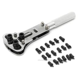 Adjustable Watchmaker Repair Tools Screw Back Remover Wrench Watch Back Case Cover Holder Opener Three Jaw Open Cover Tool